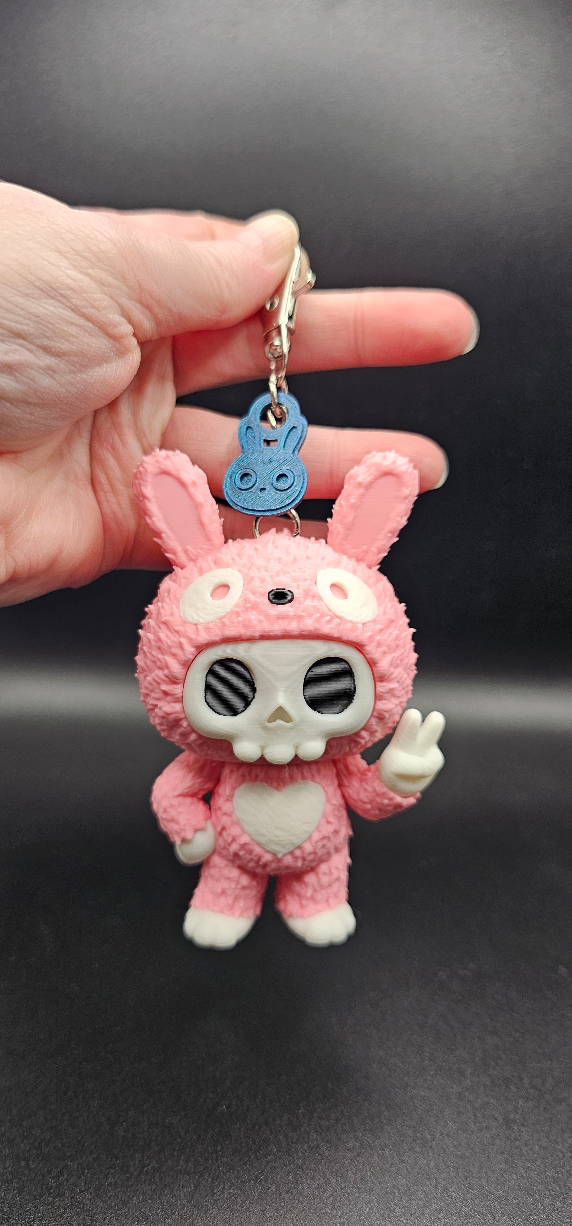Skeleton in Bunny Rabbit Pajamas/Halloween Costume, Tuff the Skubbie - 3D Printed
