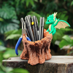 Garden Scout Mythical Dragon Planter – 3D Printed in Durable PETG
