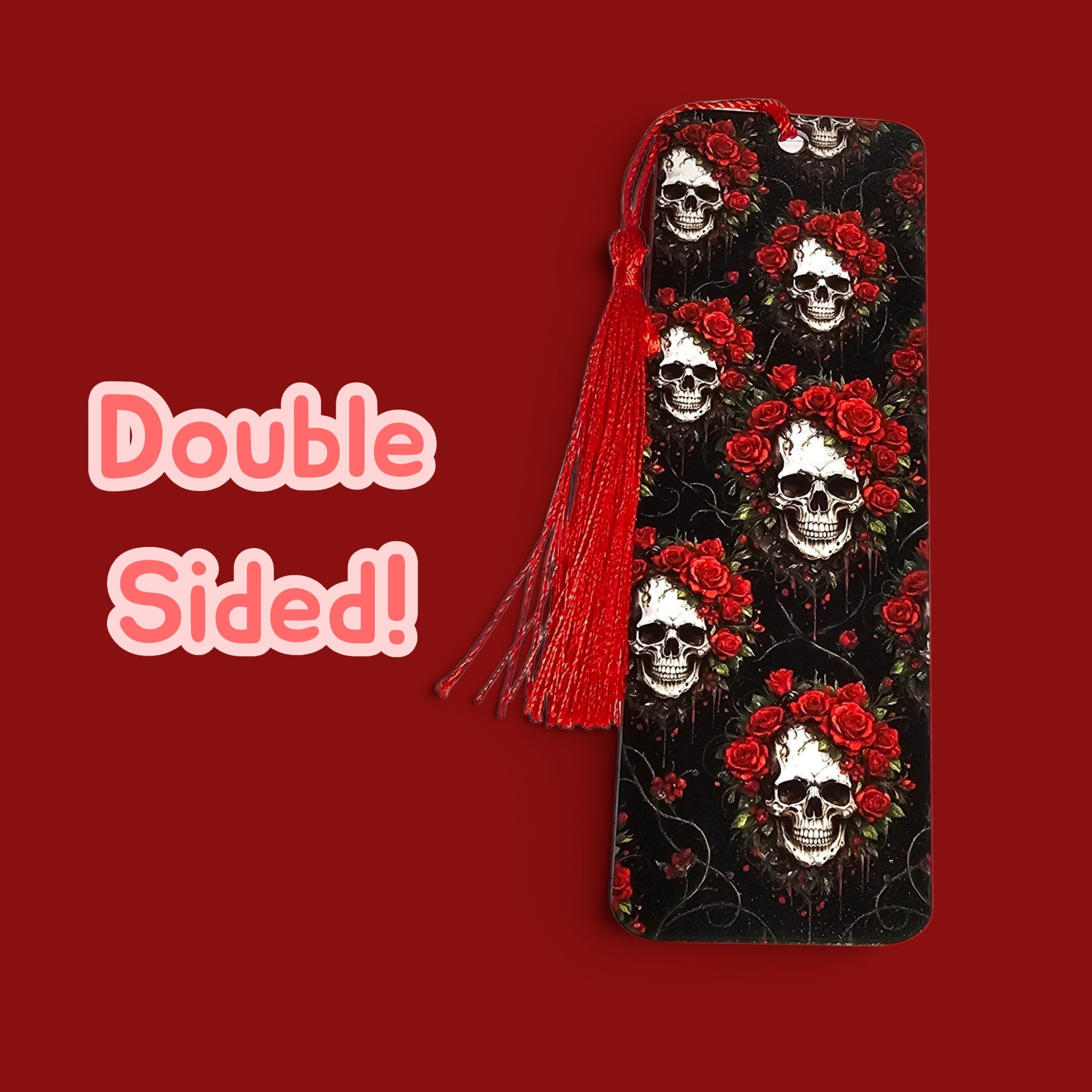 Acrylic Bookmark | 2"x6" | Choose from Stock Designs & Tassel Color | UV Printed