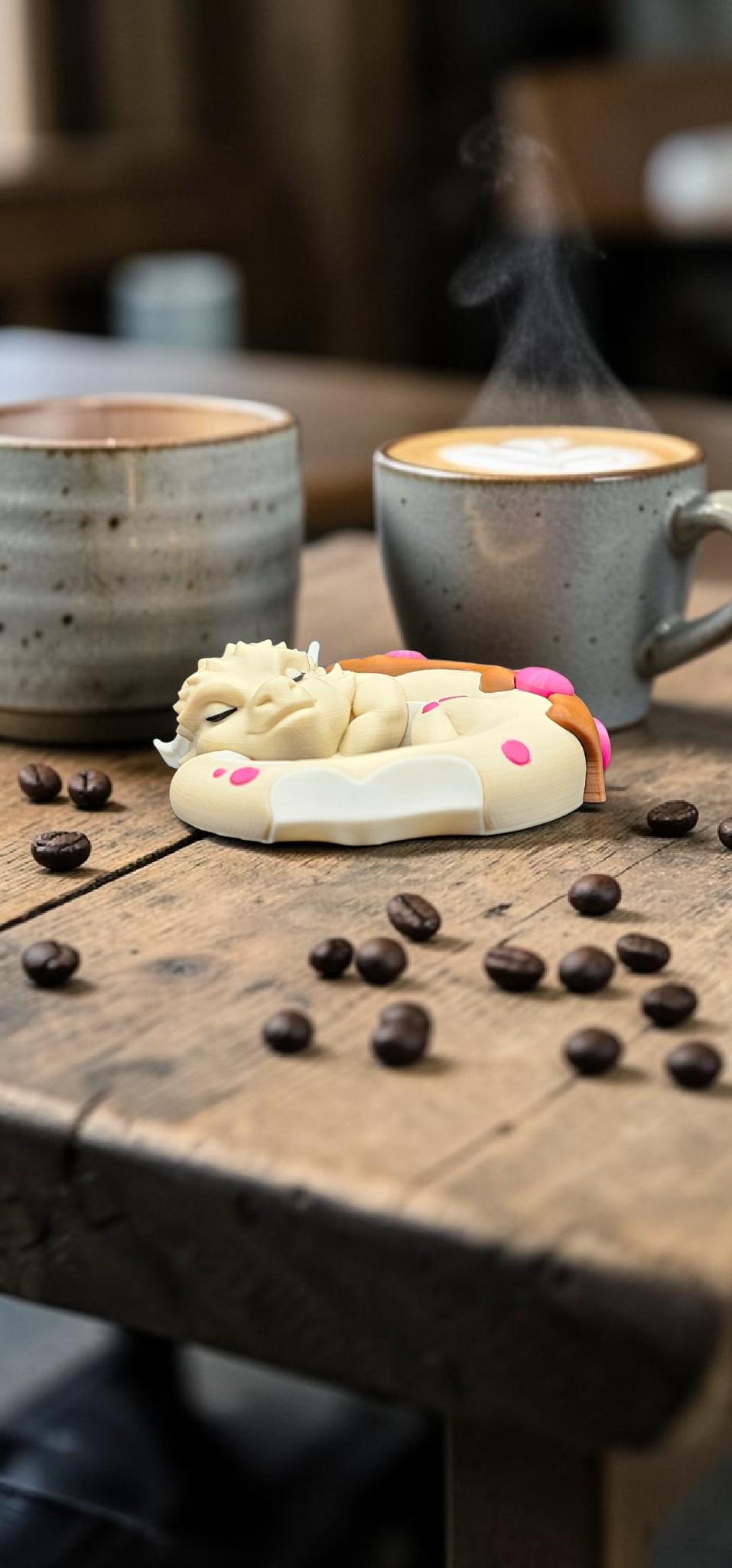 Sleeping Dragon Donut, "Dragonut" - 3D Printed