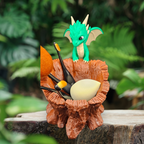 Garden Scout Mythical Dragon Planter – 3D Printed in Durable PETG