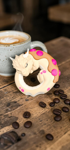 Sleeping Dragon Donut, "Dragonut" - 3D Printed