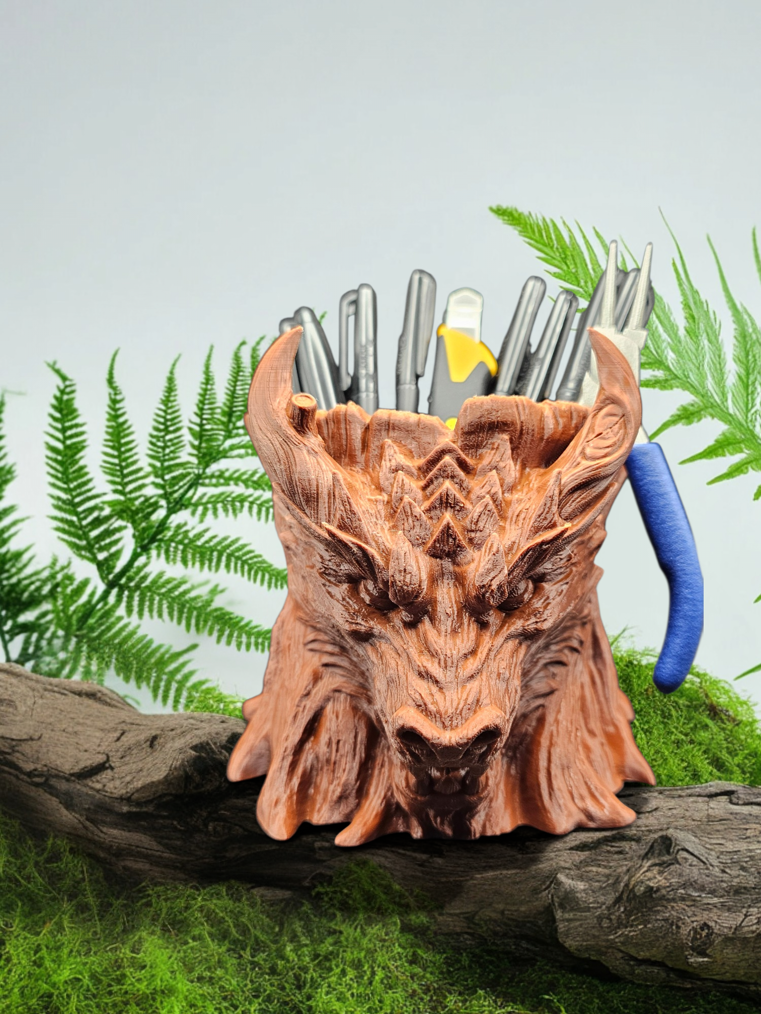 Dragon Stump PETG Planter – Mythical Multi-Use Organizer