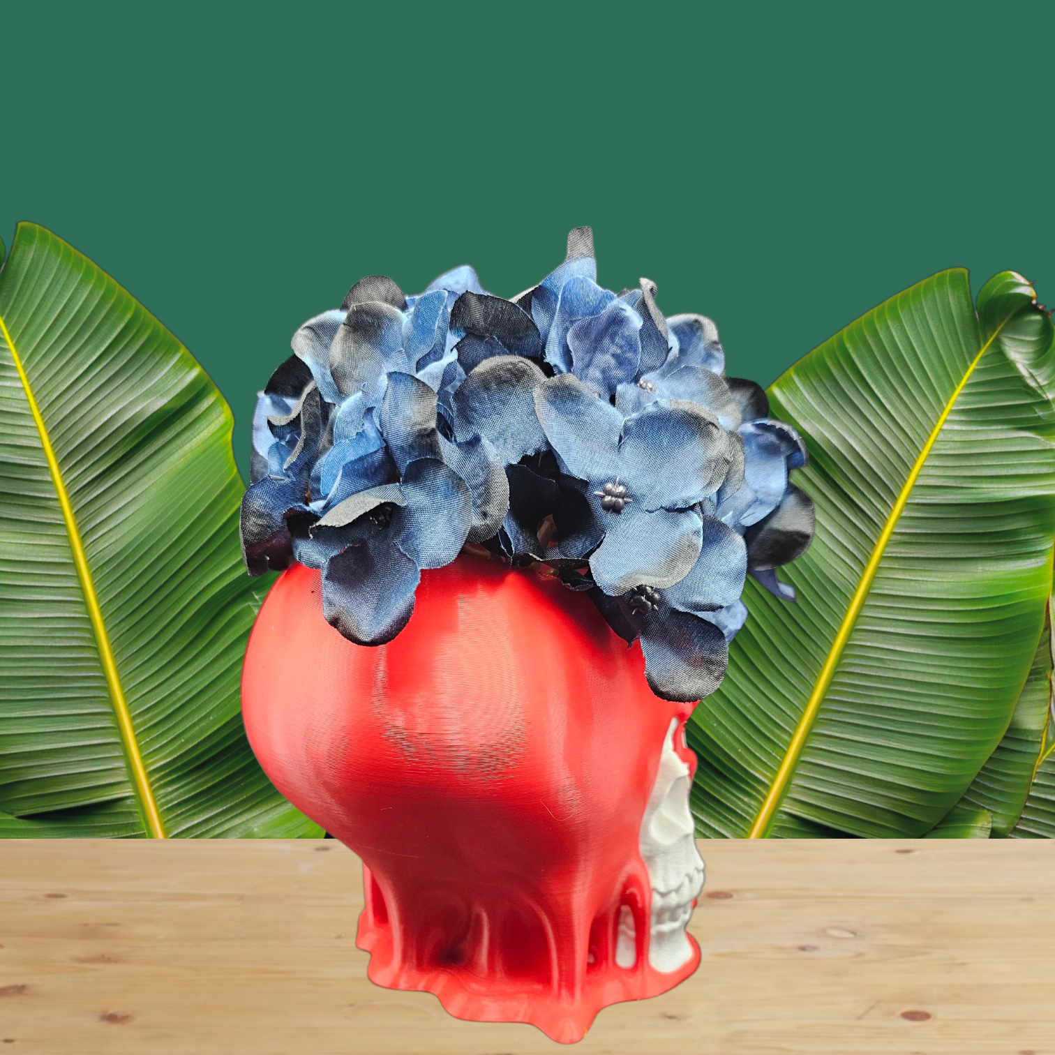 Dual-Sided Skull & Heart Planter | 3D Printed PETG - Love and Decay