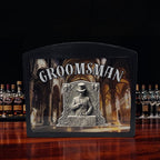 Personalized Groomsman/Best Man Flask - Stainless Steel 6oz