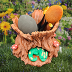 Sleeping Baby Dragon Planter Slumber Stump – 3D Printed in PETG