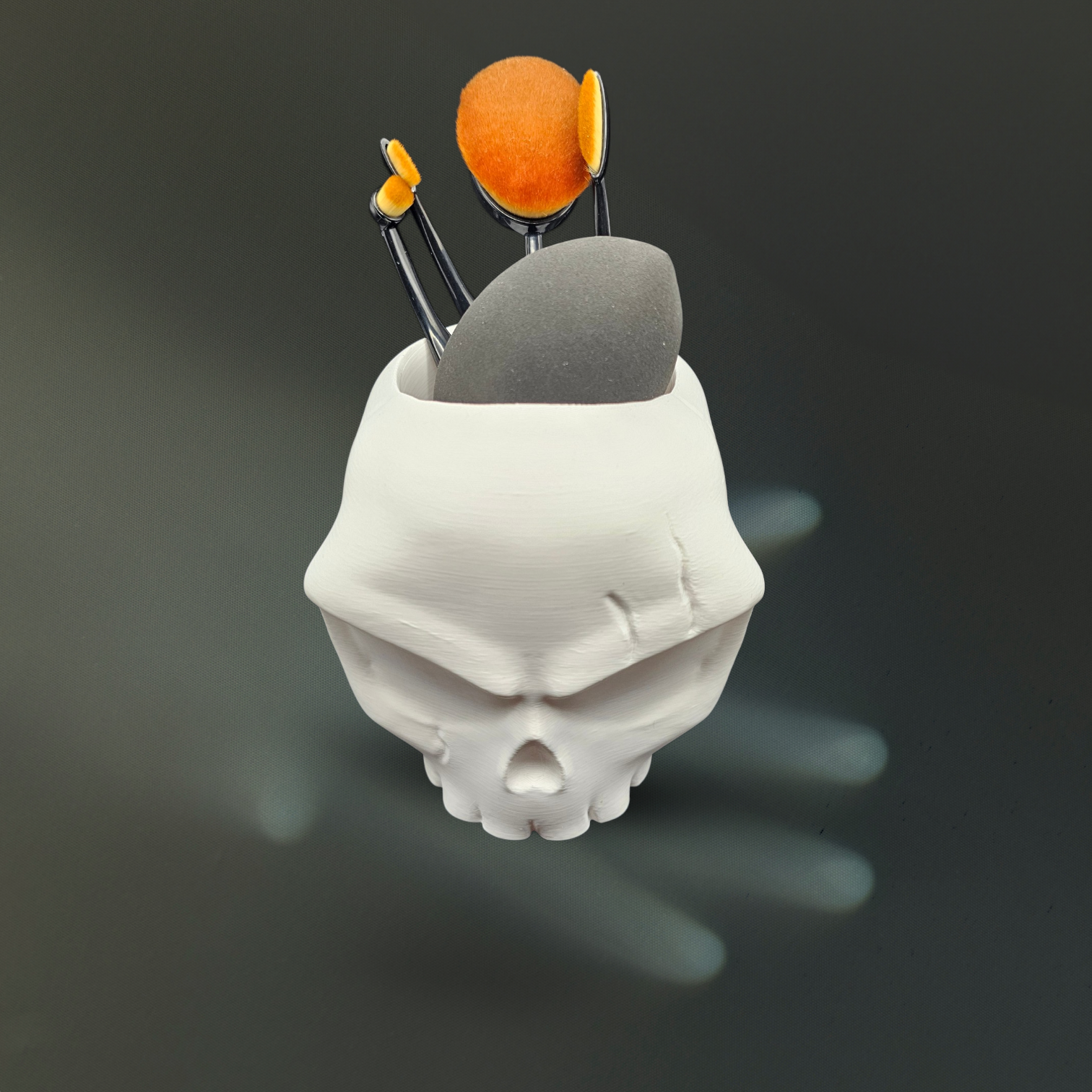 Angry Skull Planter - 3D Printed