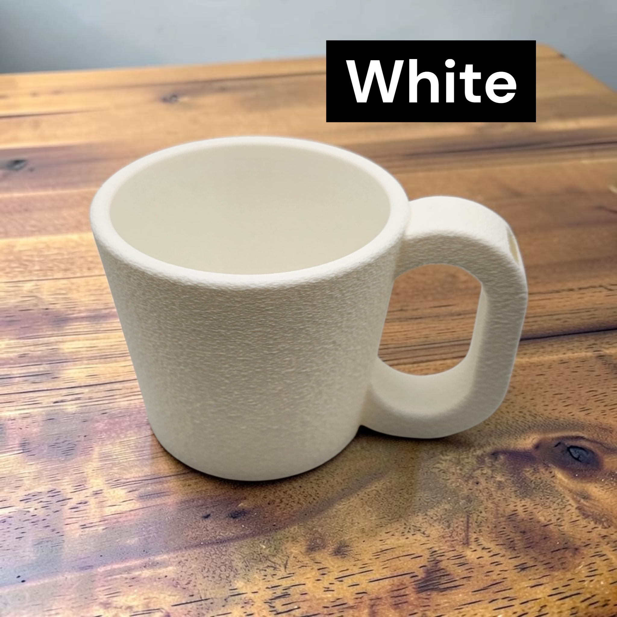 Pint Ice Cream Holder Mug Style with Spoon Holder -3D Printed