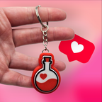 Love Potion Clicker Keychain - 3D Printed