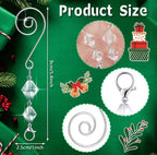 4" Round Clear Acrylic Stained Glass Style Santa Claus Christmas Ornament
